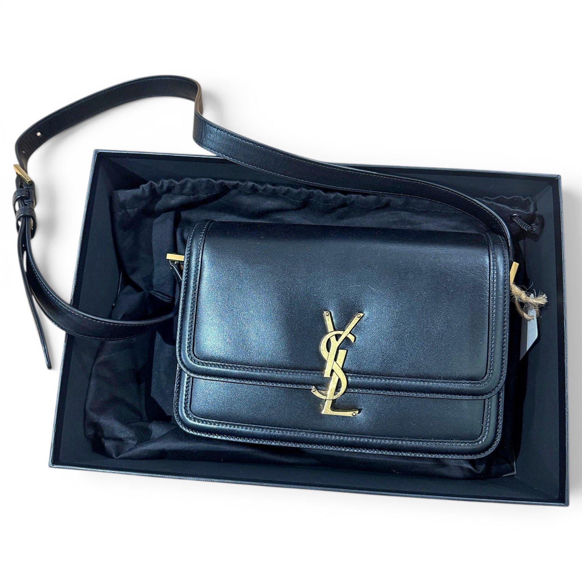 Solférino leather handbag