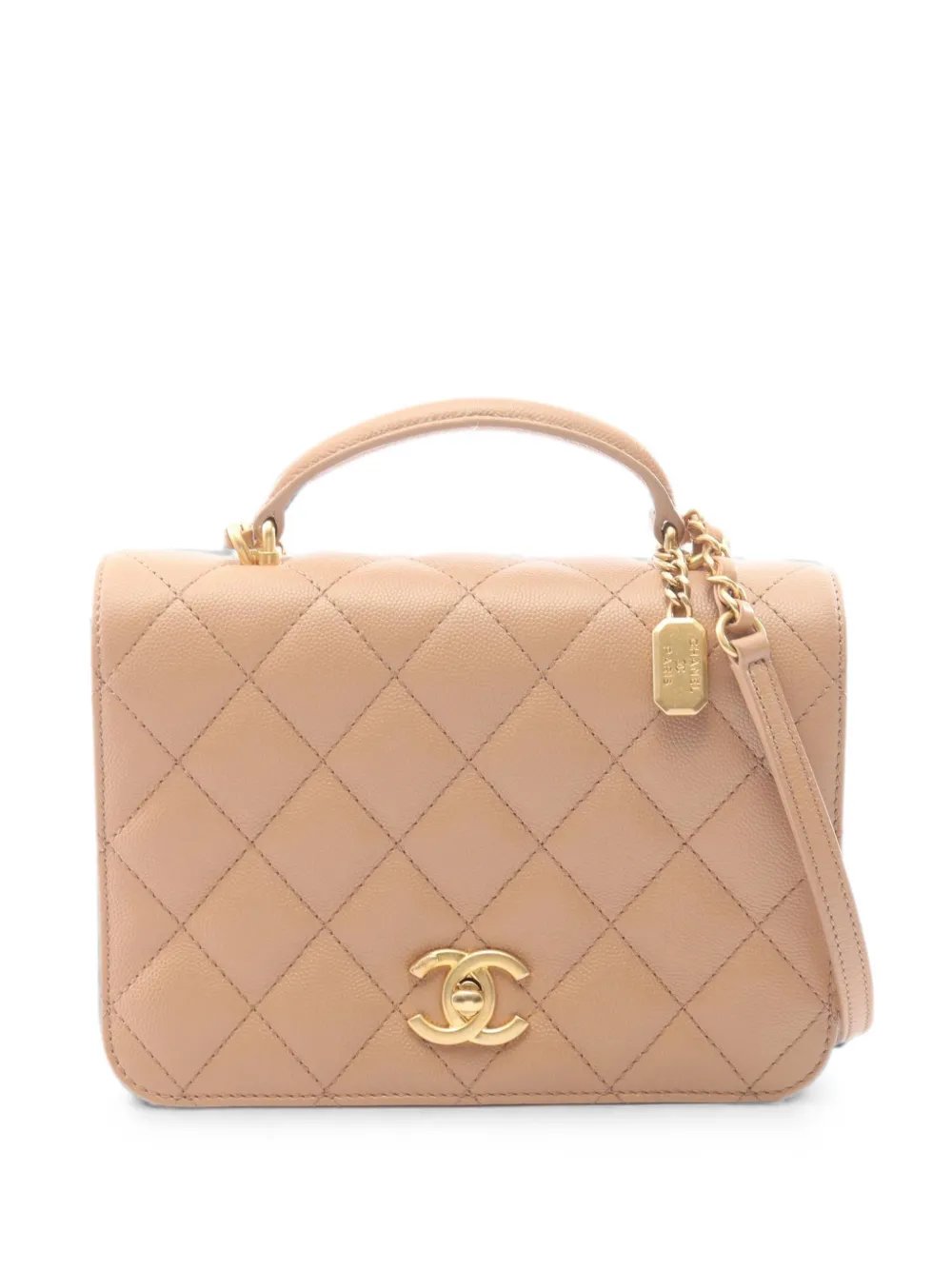 2021 quilted two-way handbag