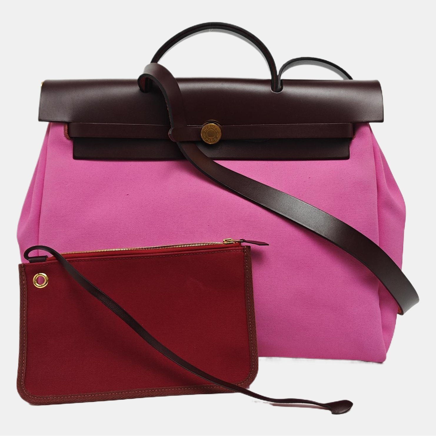 Hermes Herbag Handbag Pink