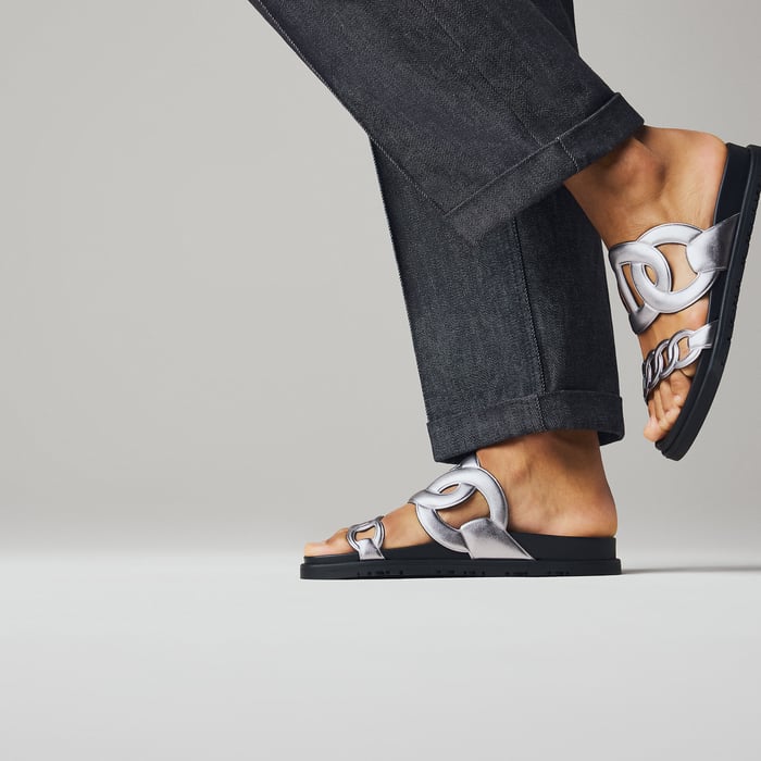 Gris Argenté Extra Sandal