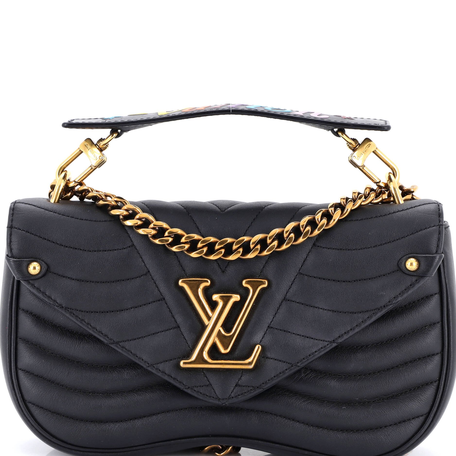 Louis Vuitton New Wave Chain Bag Quilted Leather MM