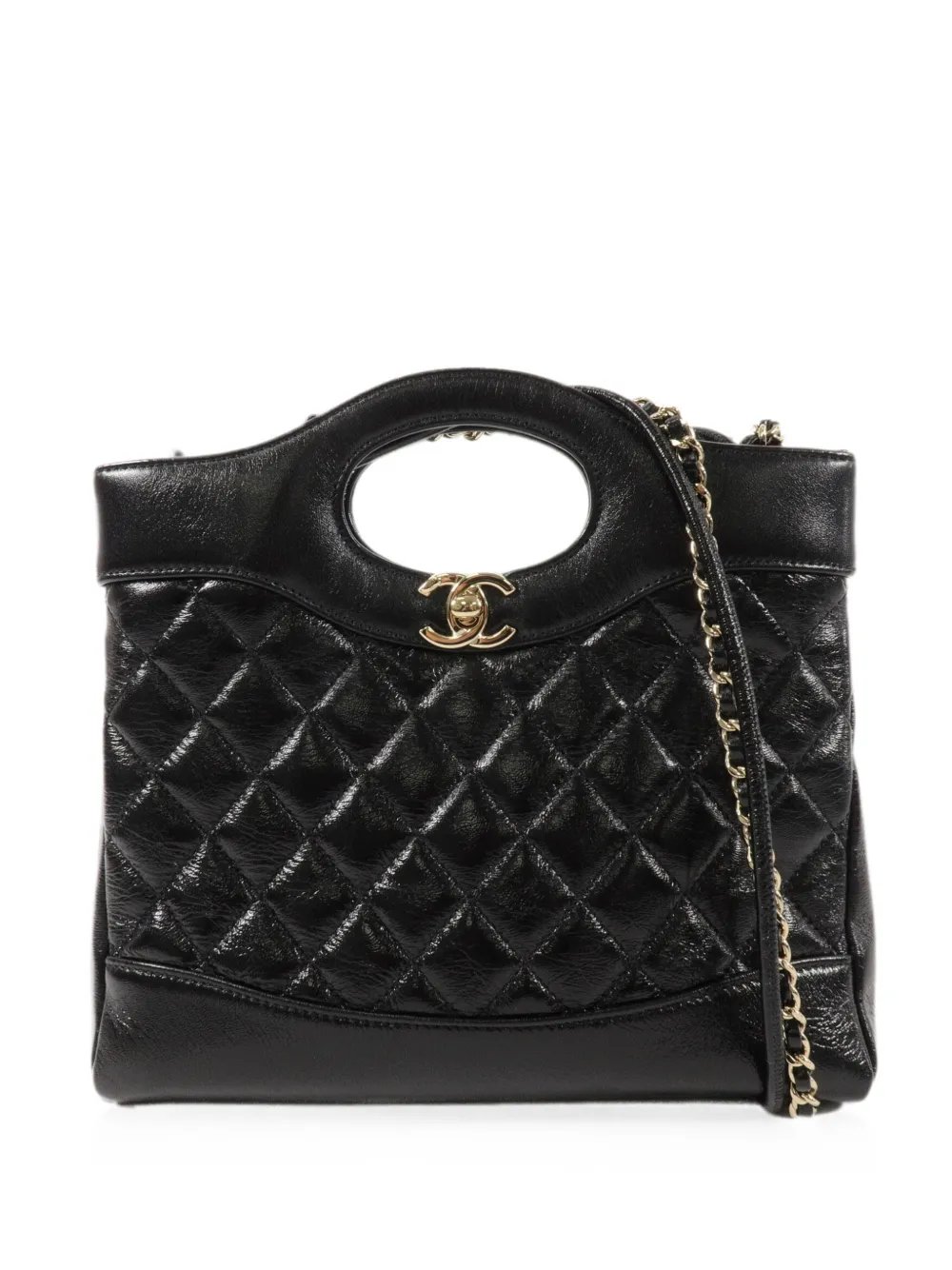 31 mini CC quilted turn-lock shoulder bag