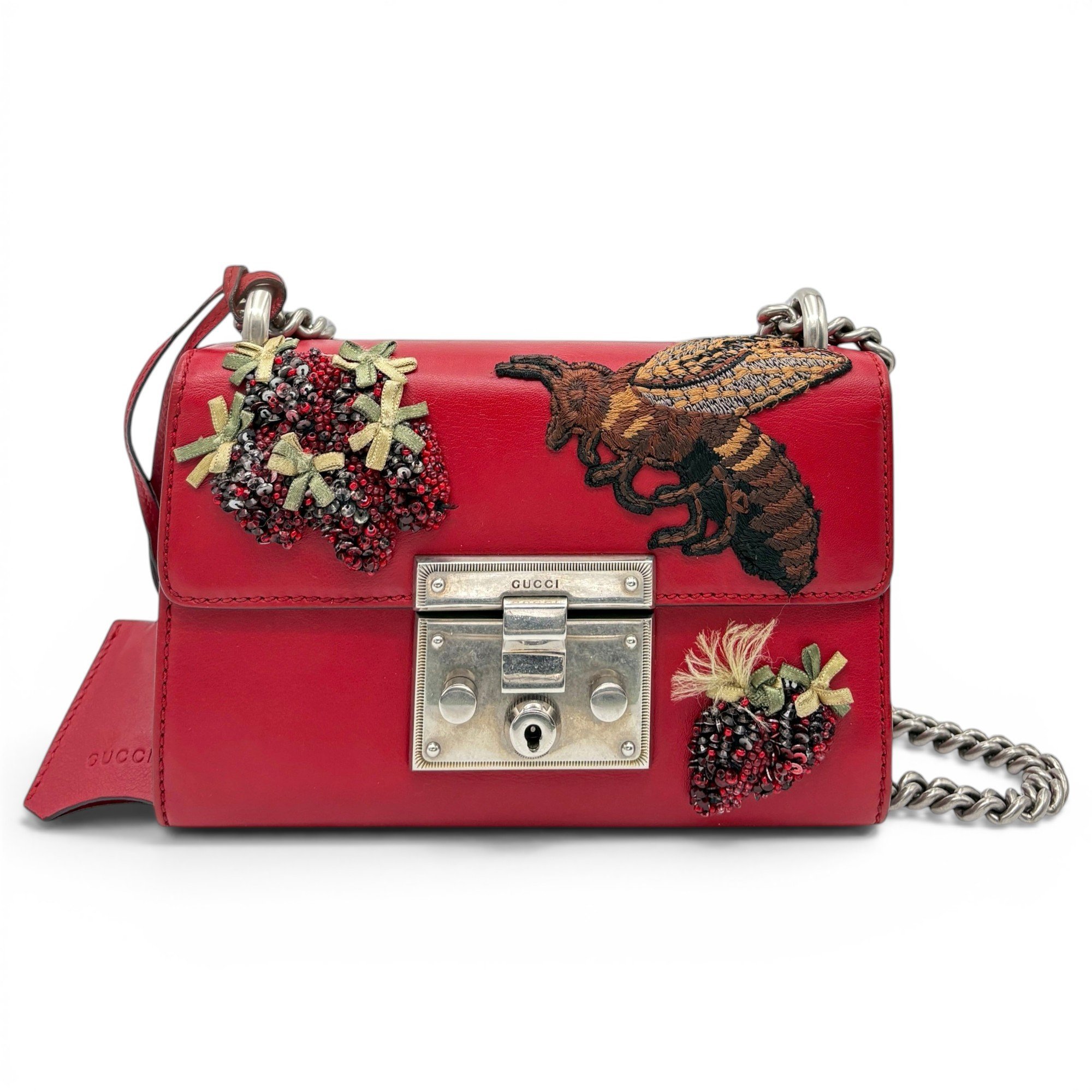 Padlock pony-style calfskin handbag