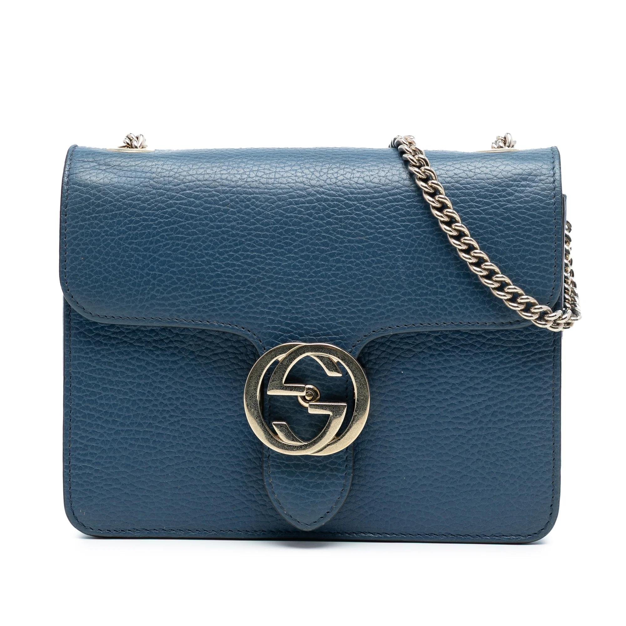Interlocking pony-style calfskin handbag