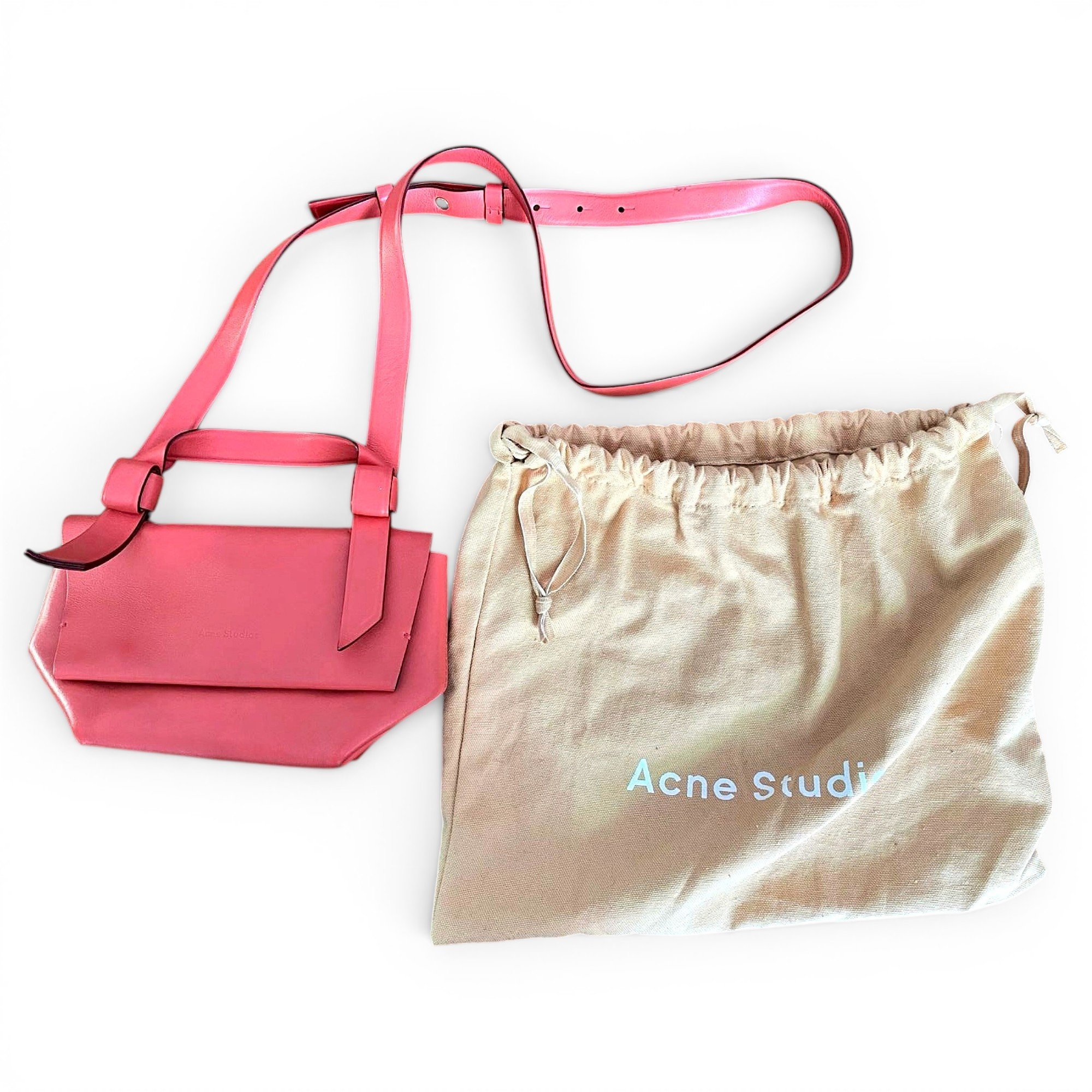Musubi leather crossbody bag