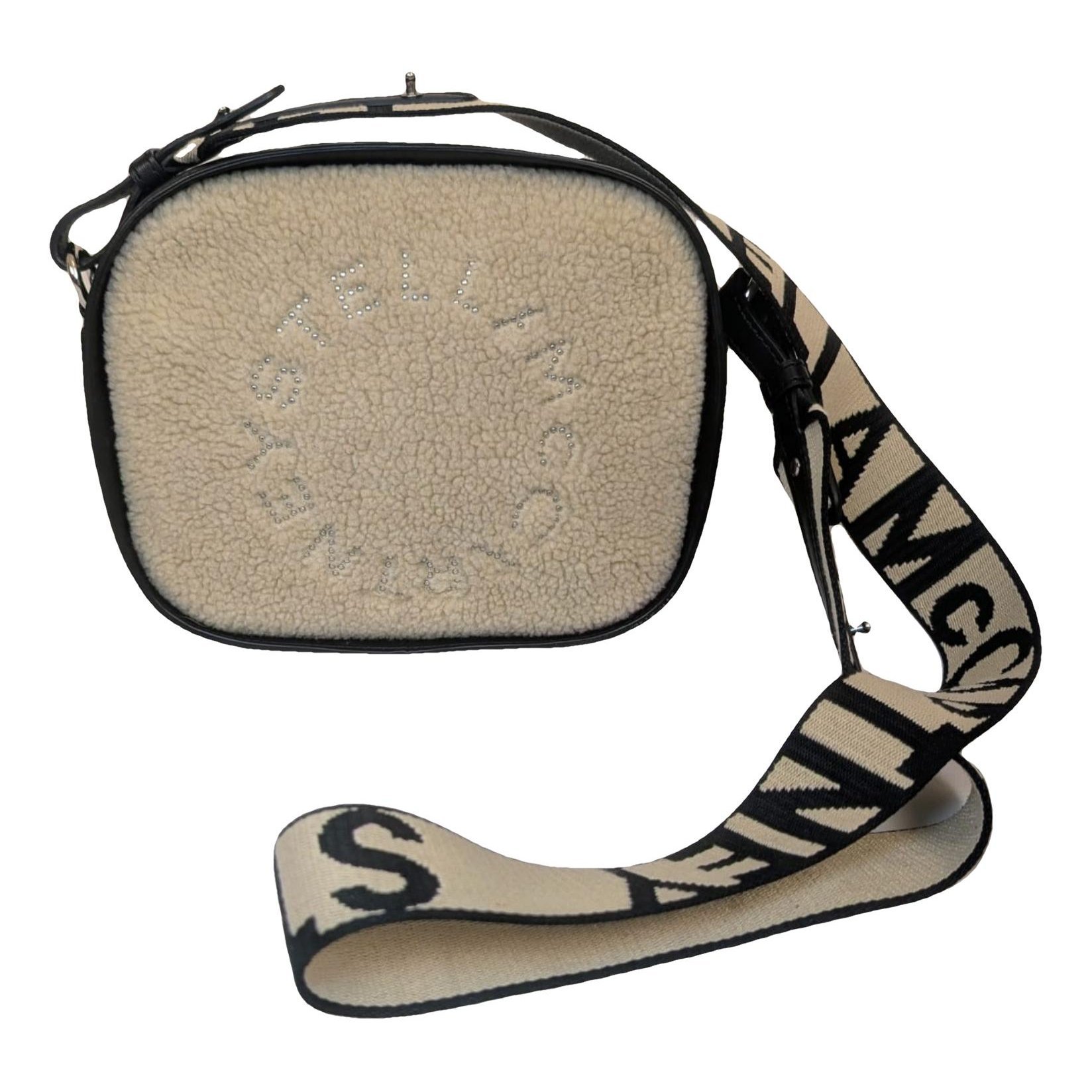 Logo vegan leather crossbody bag