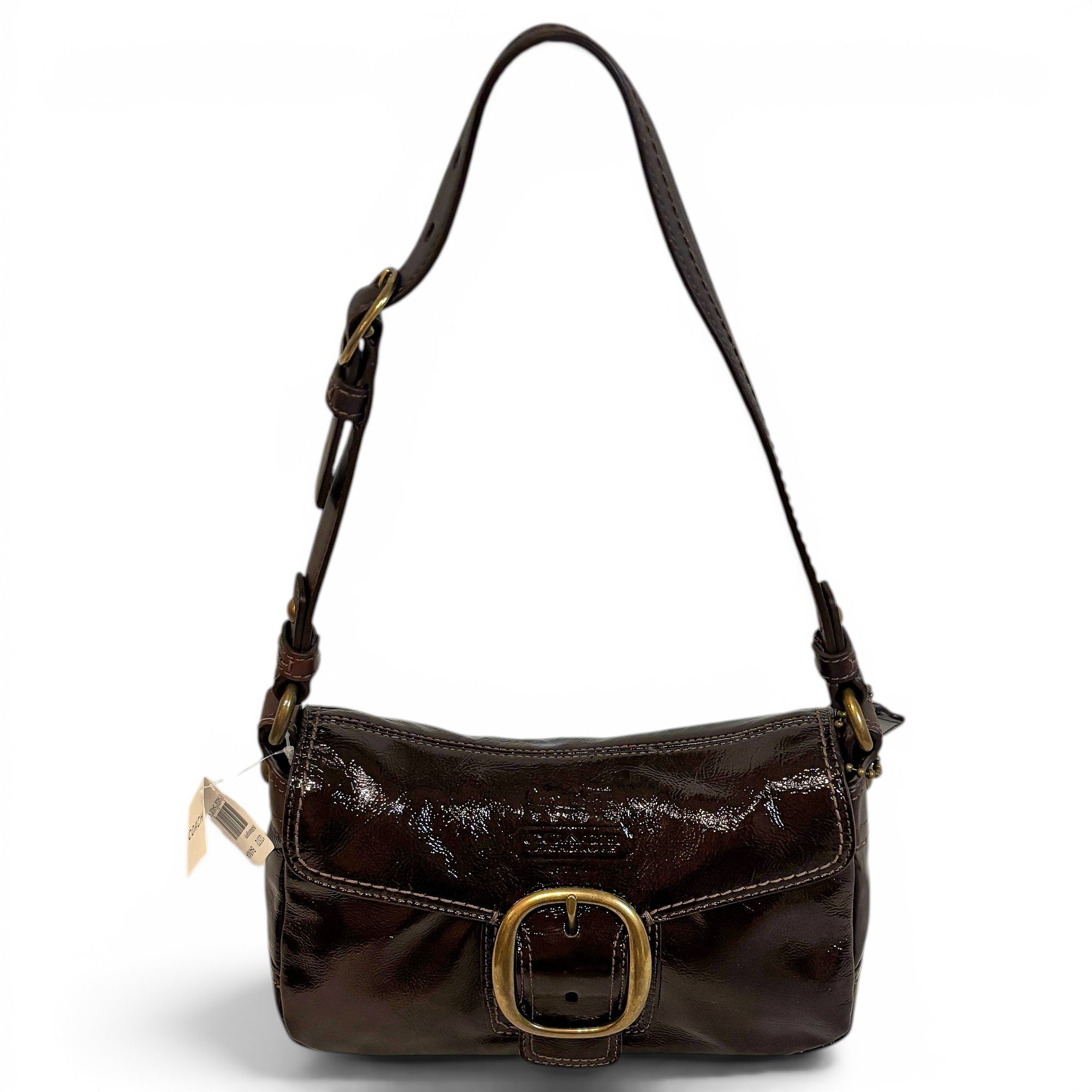 Patent leather handbag