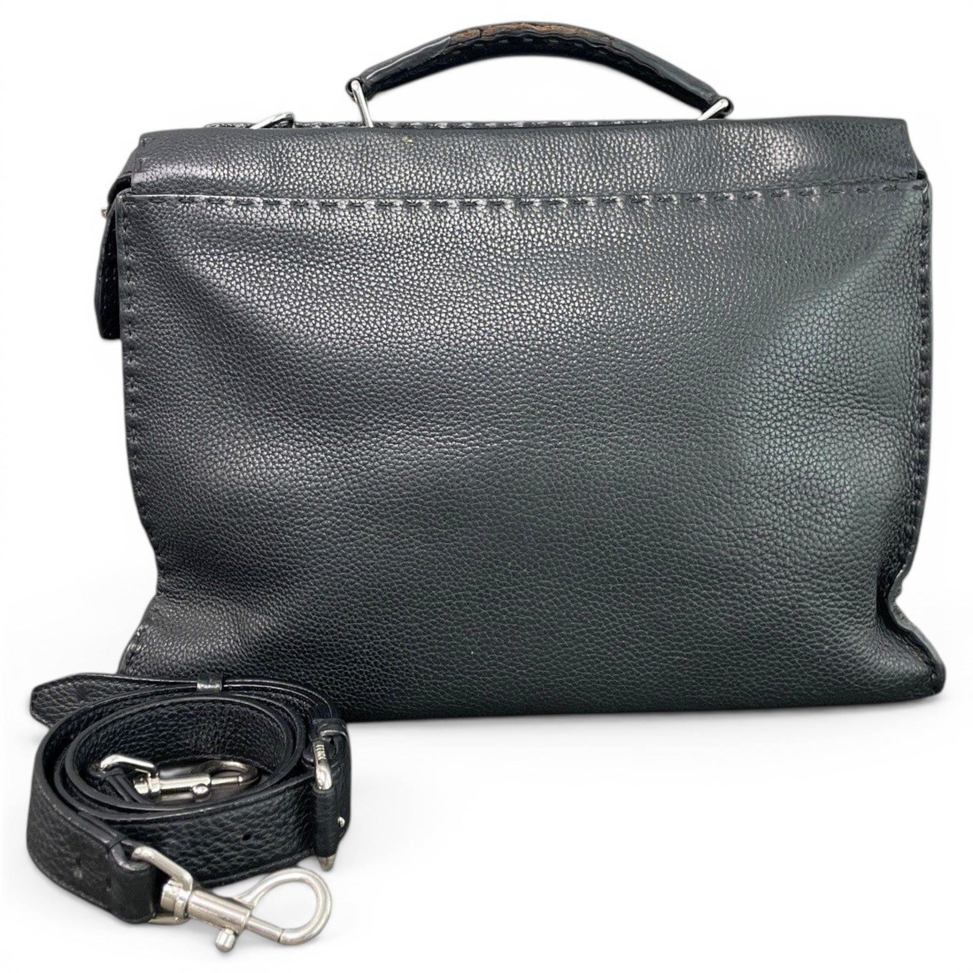 Peekaboo leather handbag