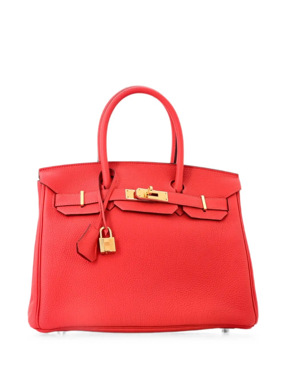 Birkin Handbag Red Togo with Gold Hardware 30 tote bag