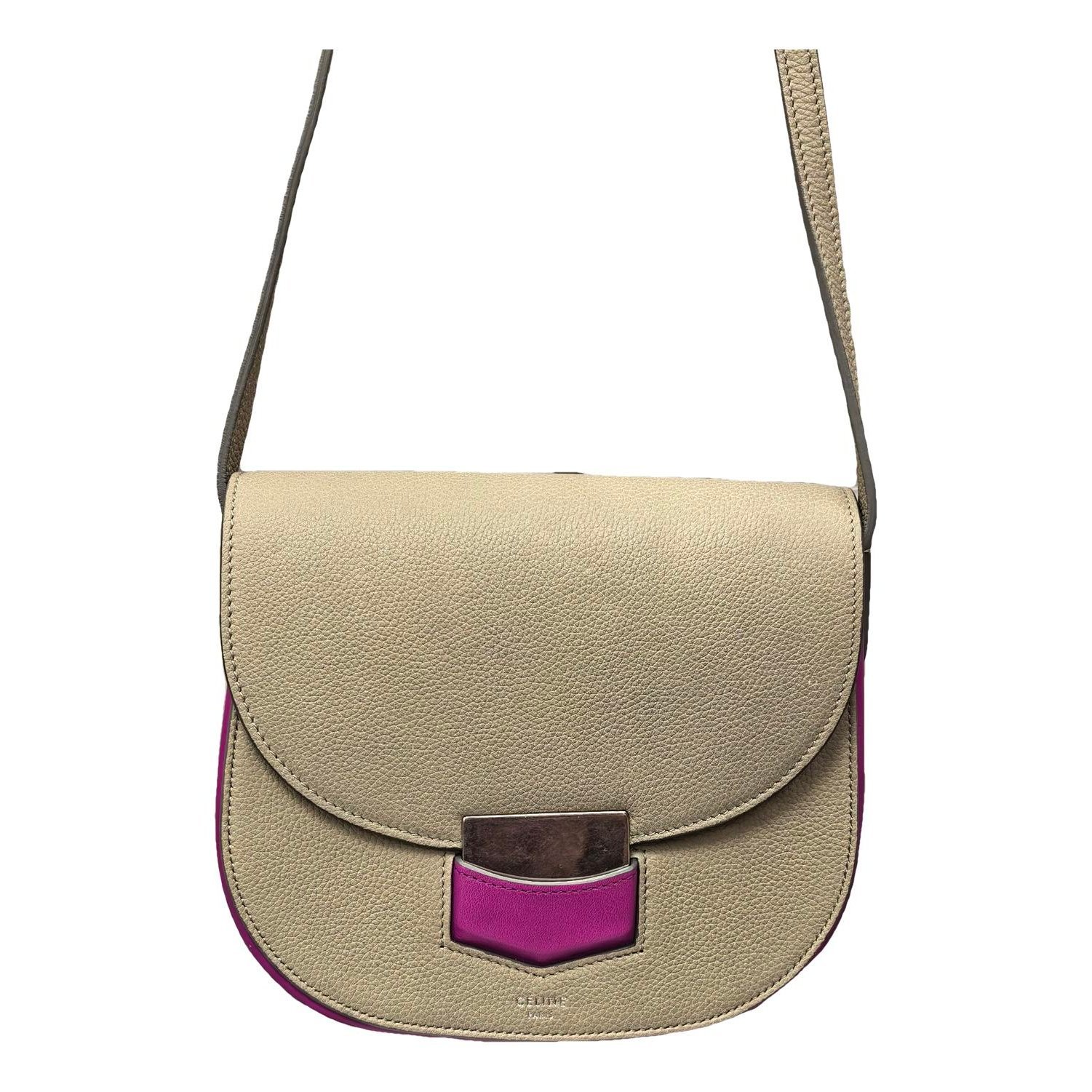 Trotteur leather crossbody bag