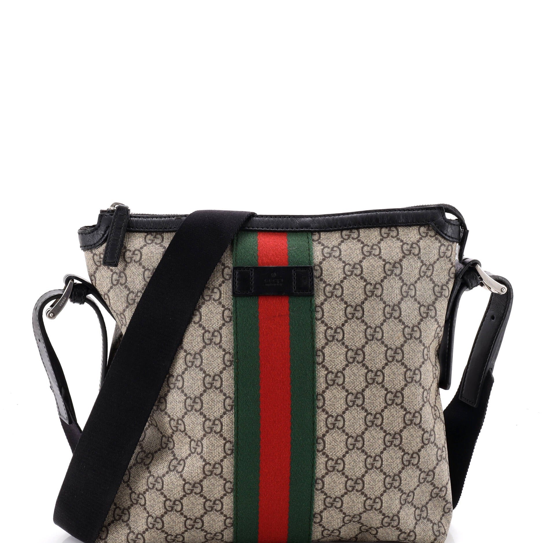 Web Messenger Bag GG Coated Canvas Medium