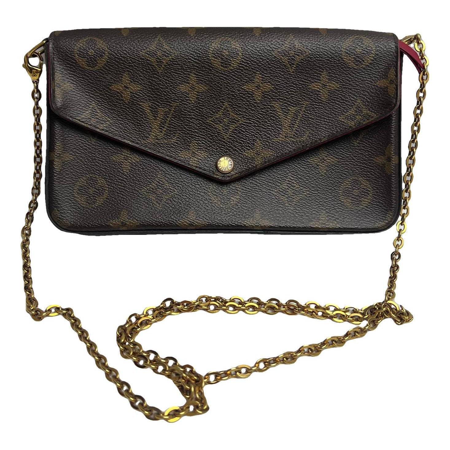 Flore chain leather handbag