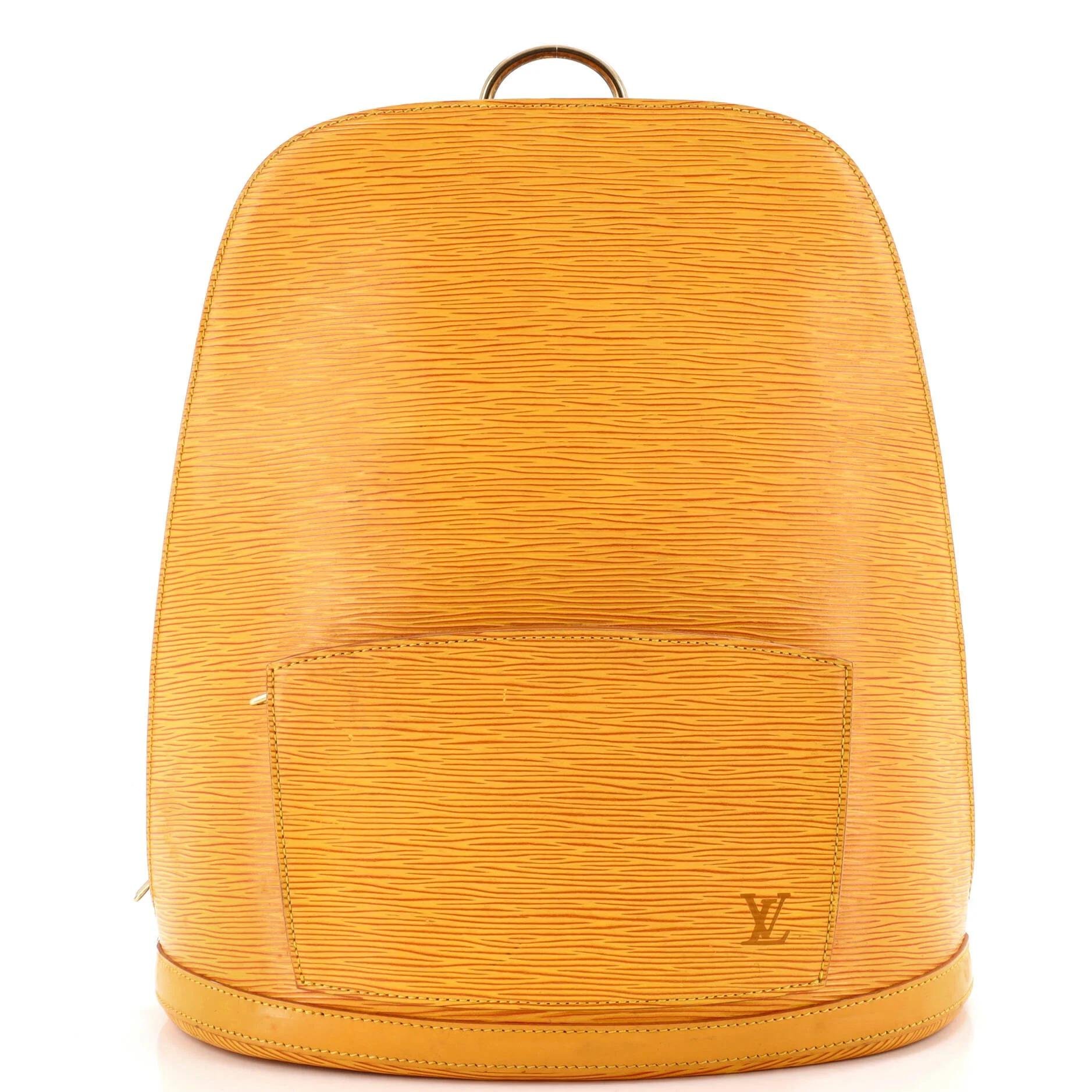 Leather backpack