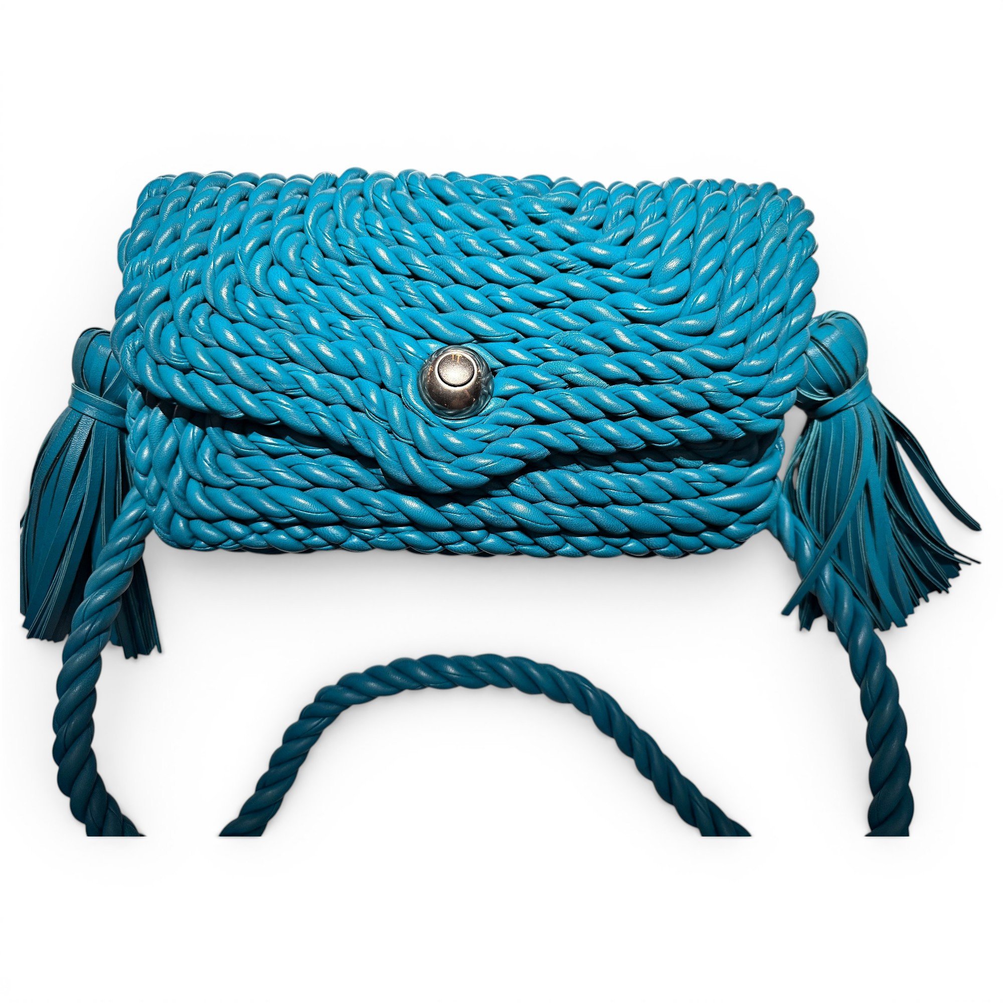 Leather clutch bag