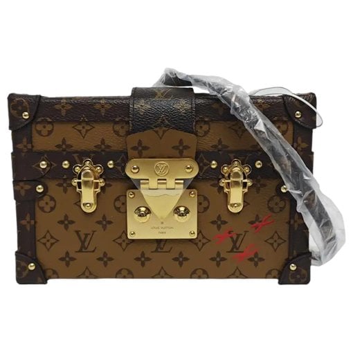 Petite Malle leather crossbody bag