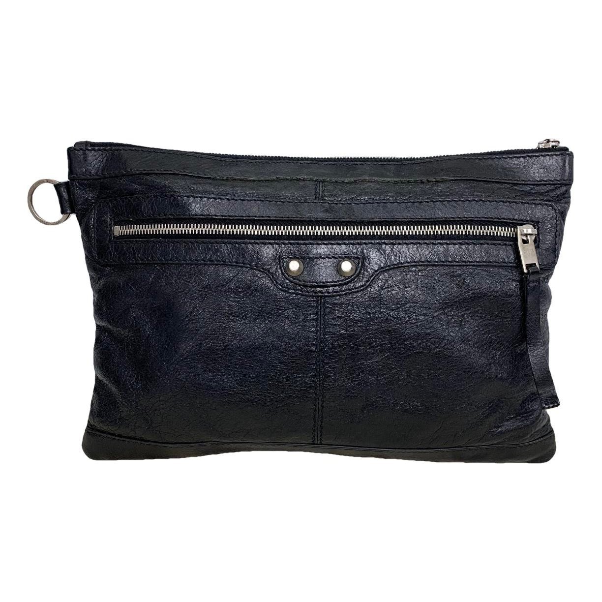 City Clip leather clutch bag