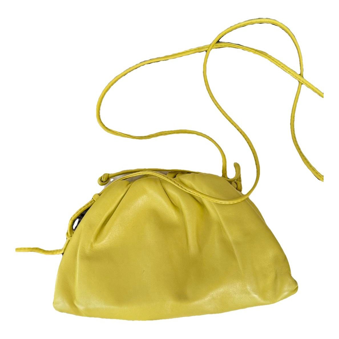 Pouch leather clutch bag