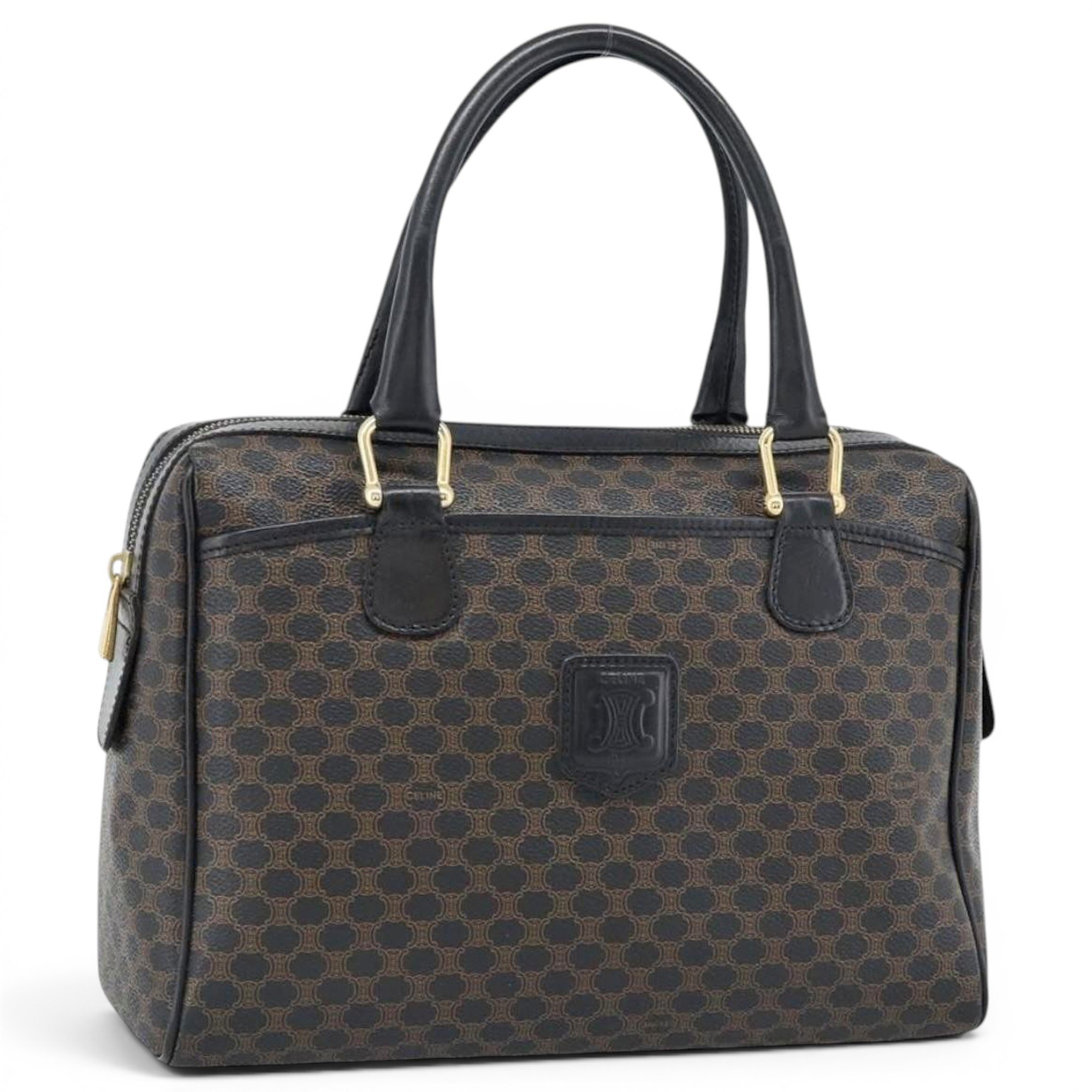 Leather bowling bag