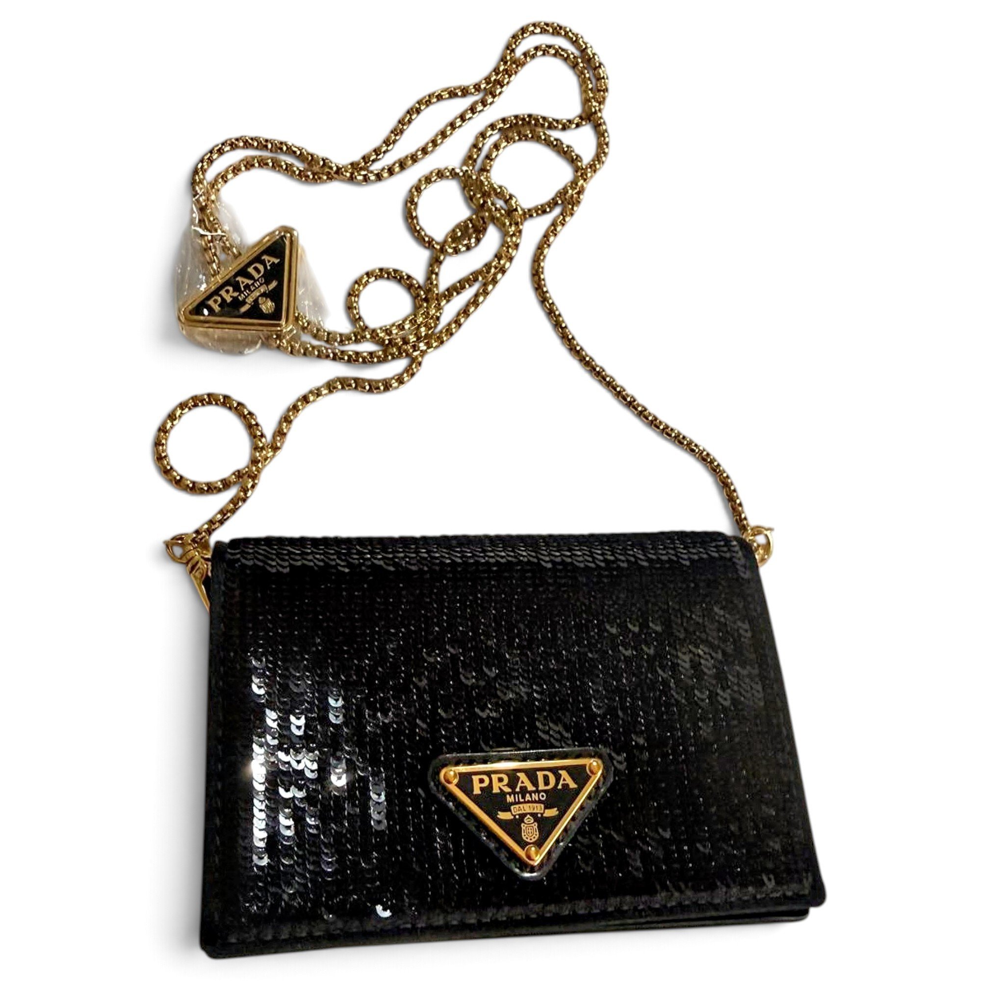 Glitter clutch bag