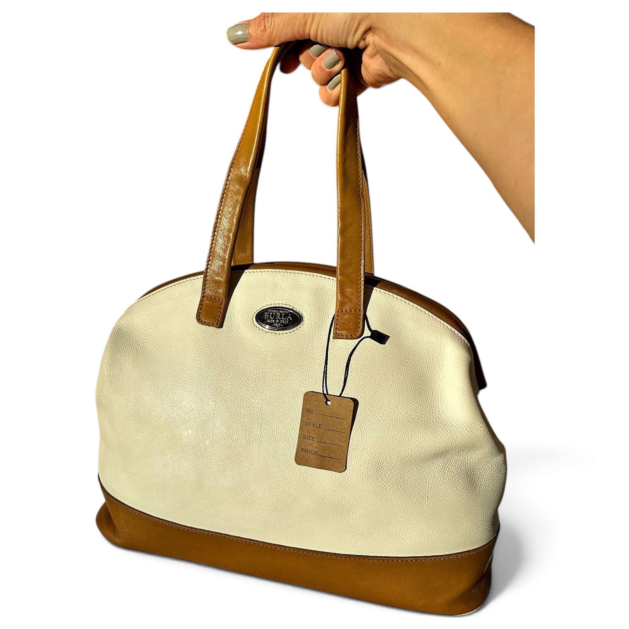 Leather bowling bag