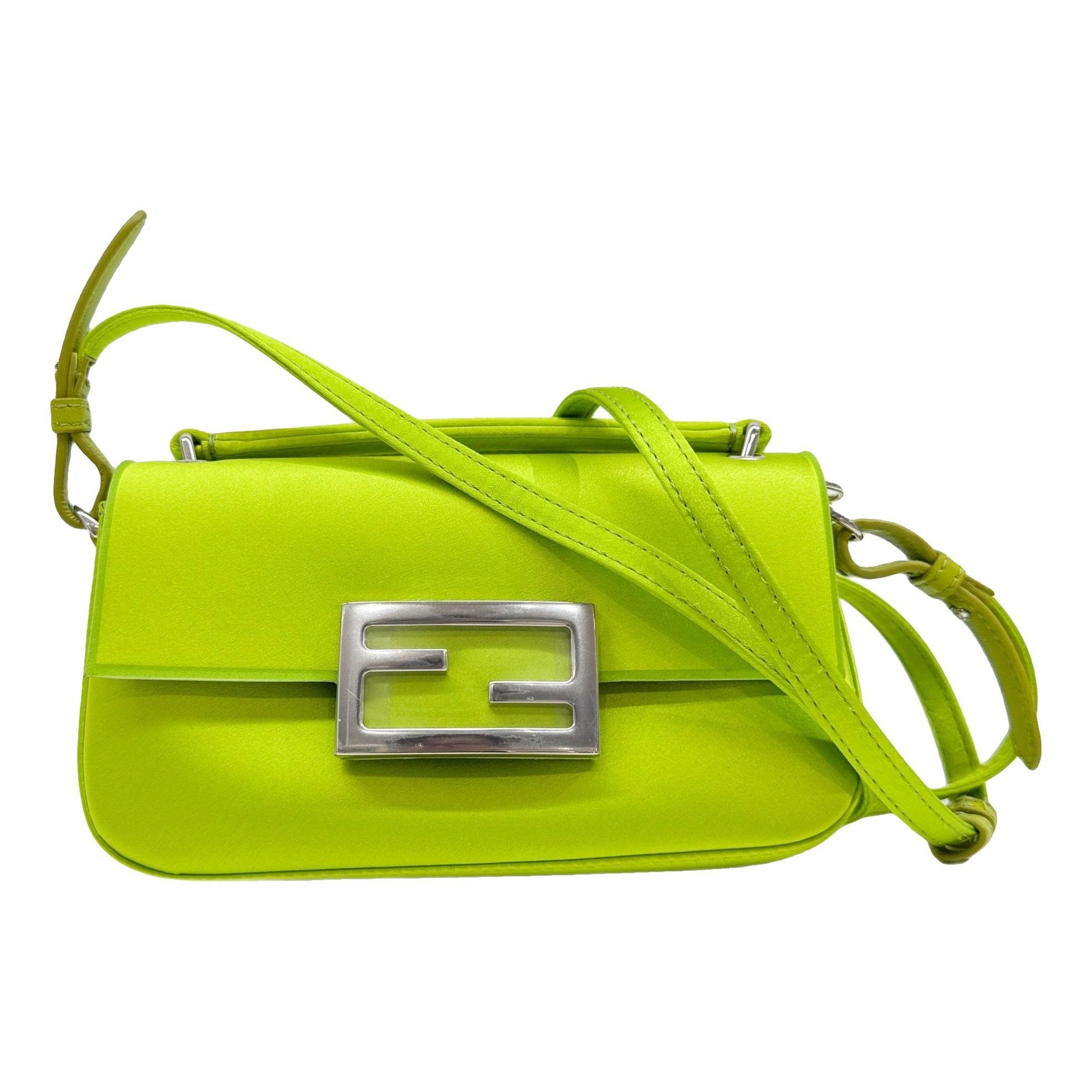 Baguette silk handbag