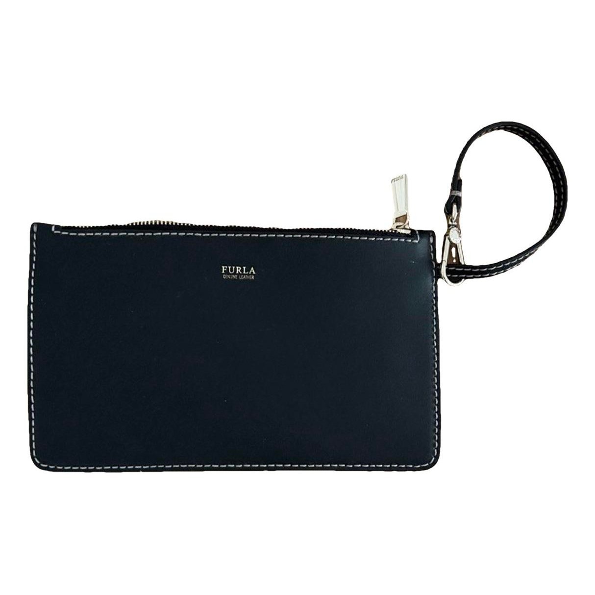 Leather clutch bag