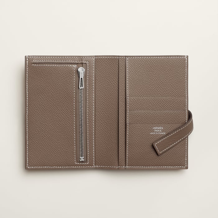 Étoupe New H Passant Compact Wallet