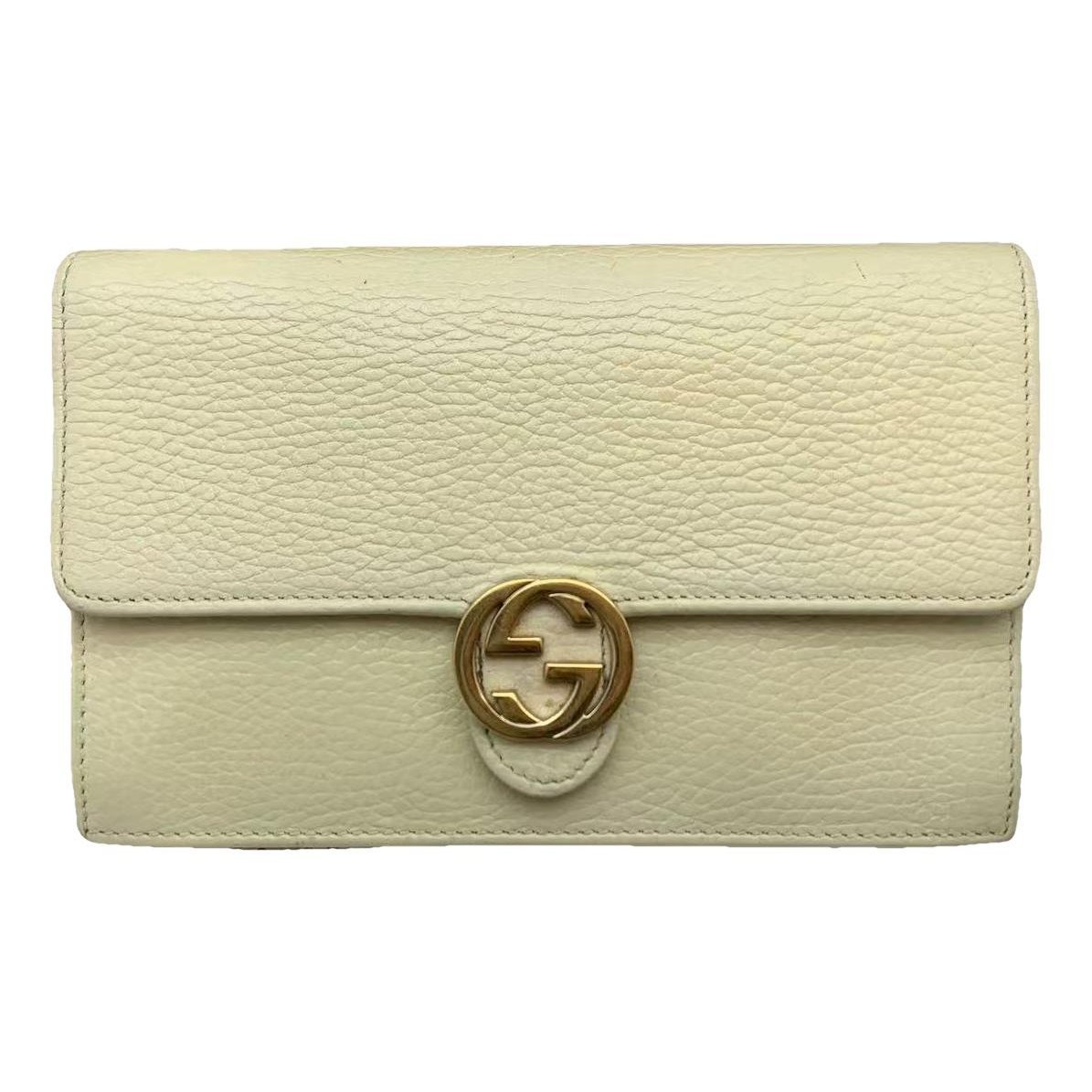 Interlocking leather handbag