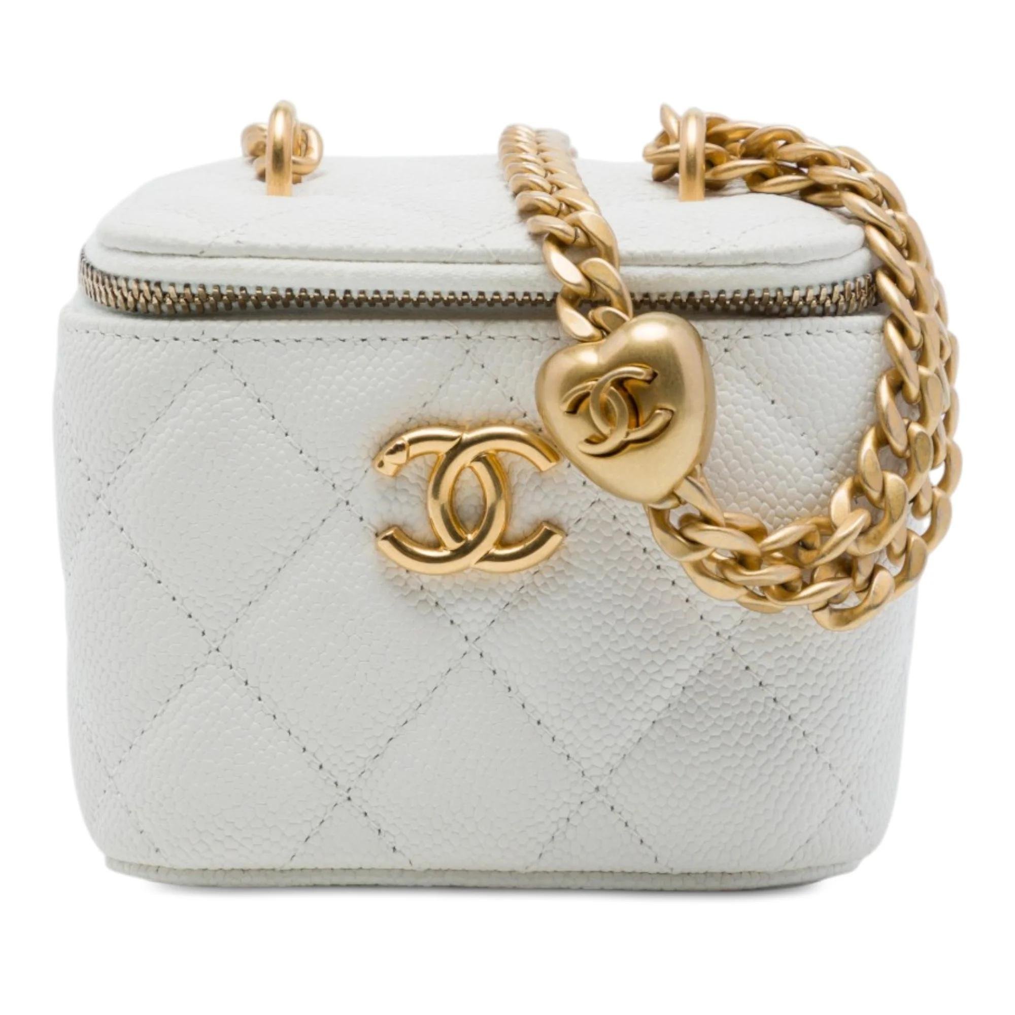 Vanity leather handbag