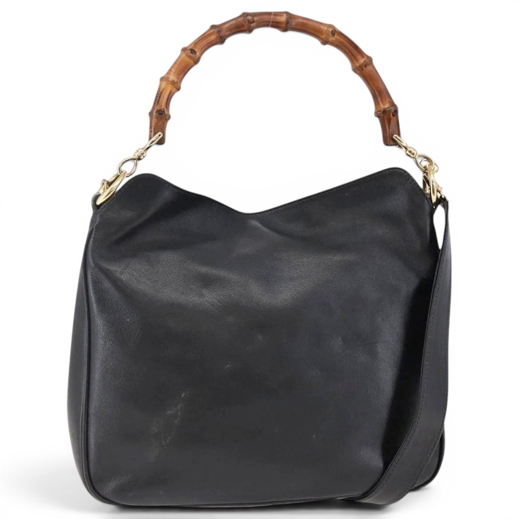 Bamboo leather handbag