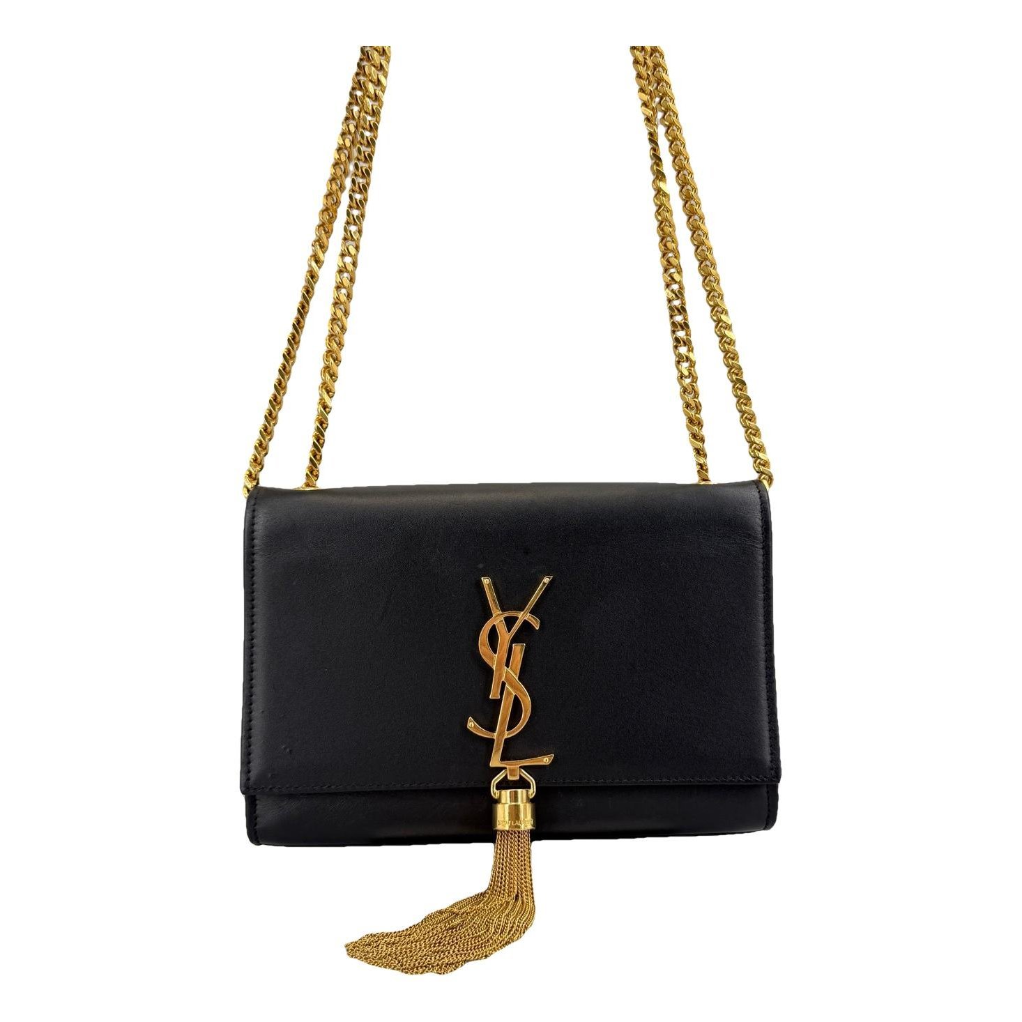 Pompom Kate leather handbag