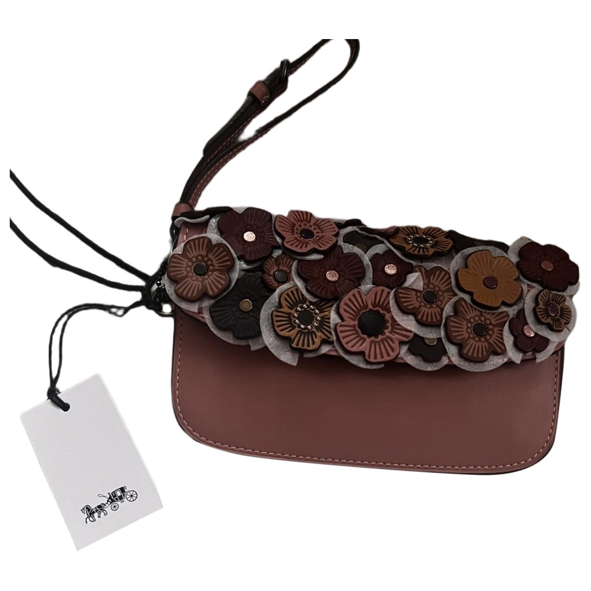 Leather clutch bag