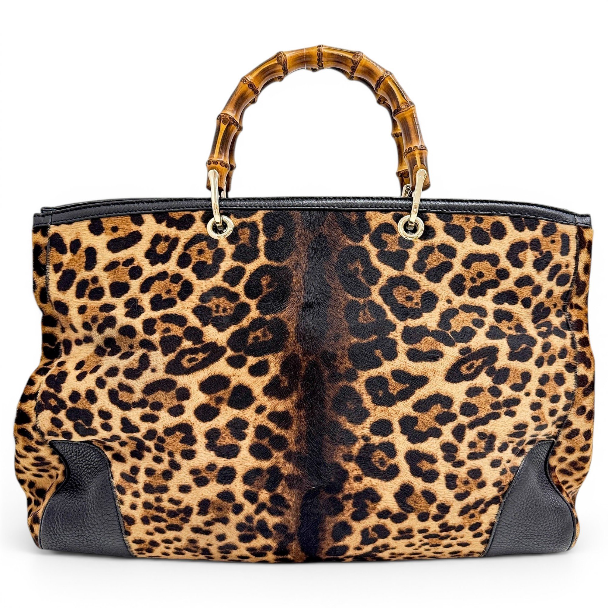 Bamboo Shopper pony-style calfskin handbag