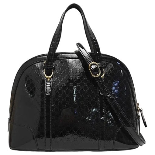 Patent leather handbag