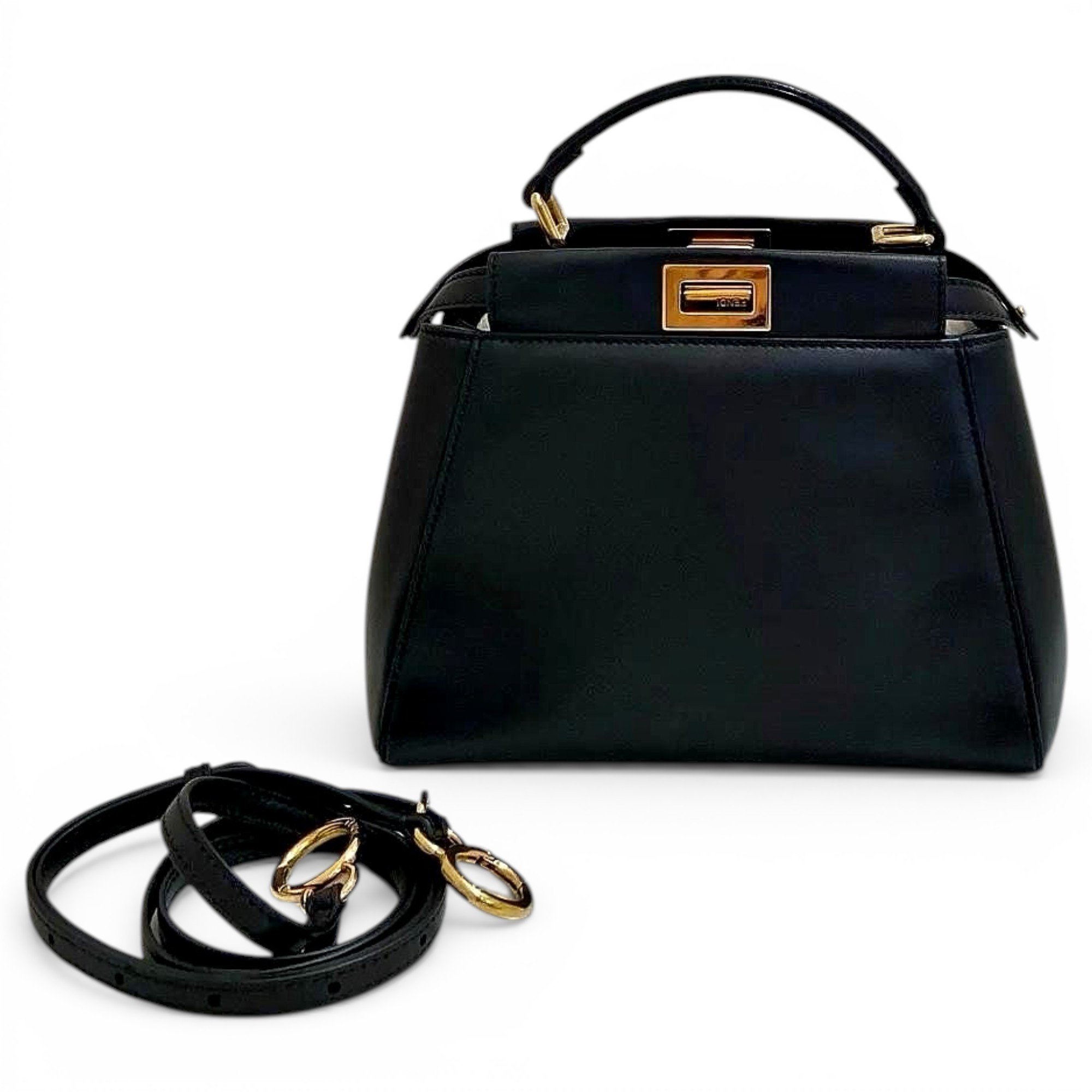 Peekaboo leather mini bag
