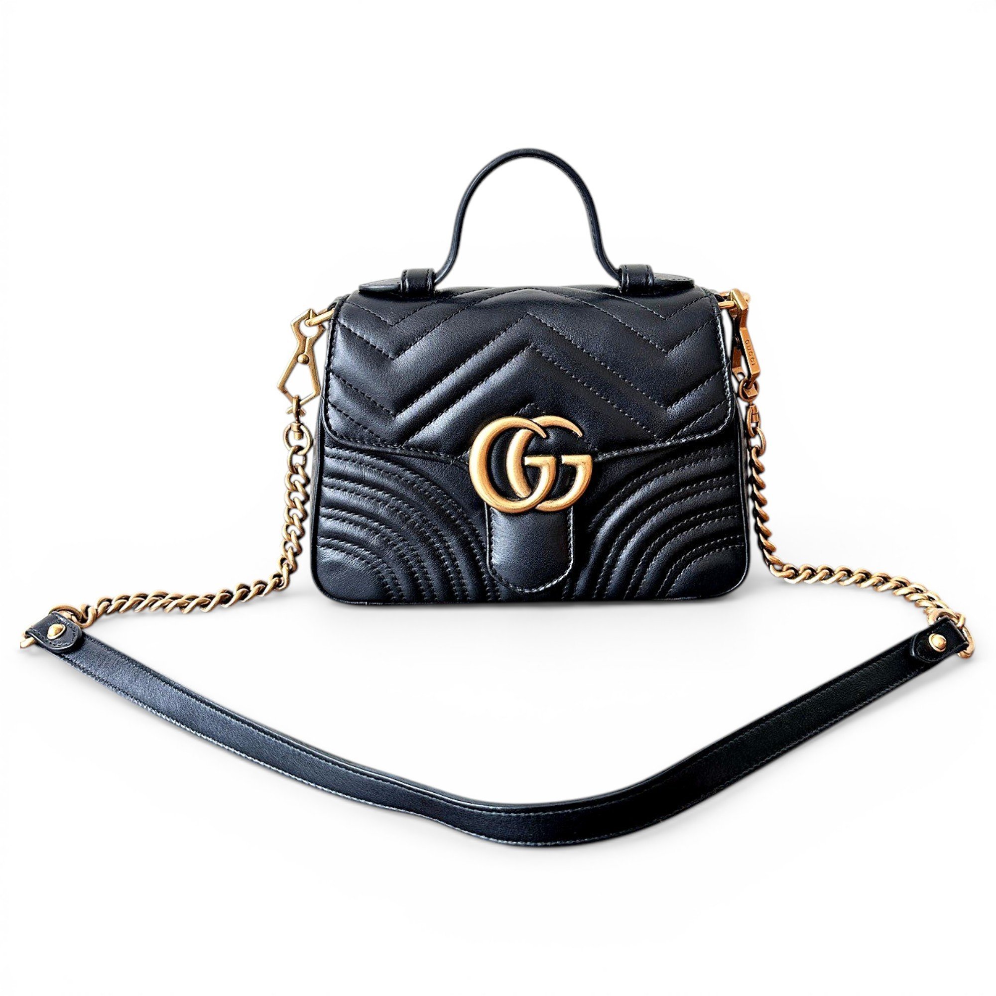 GG Marmont Flap leather handbag