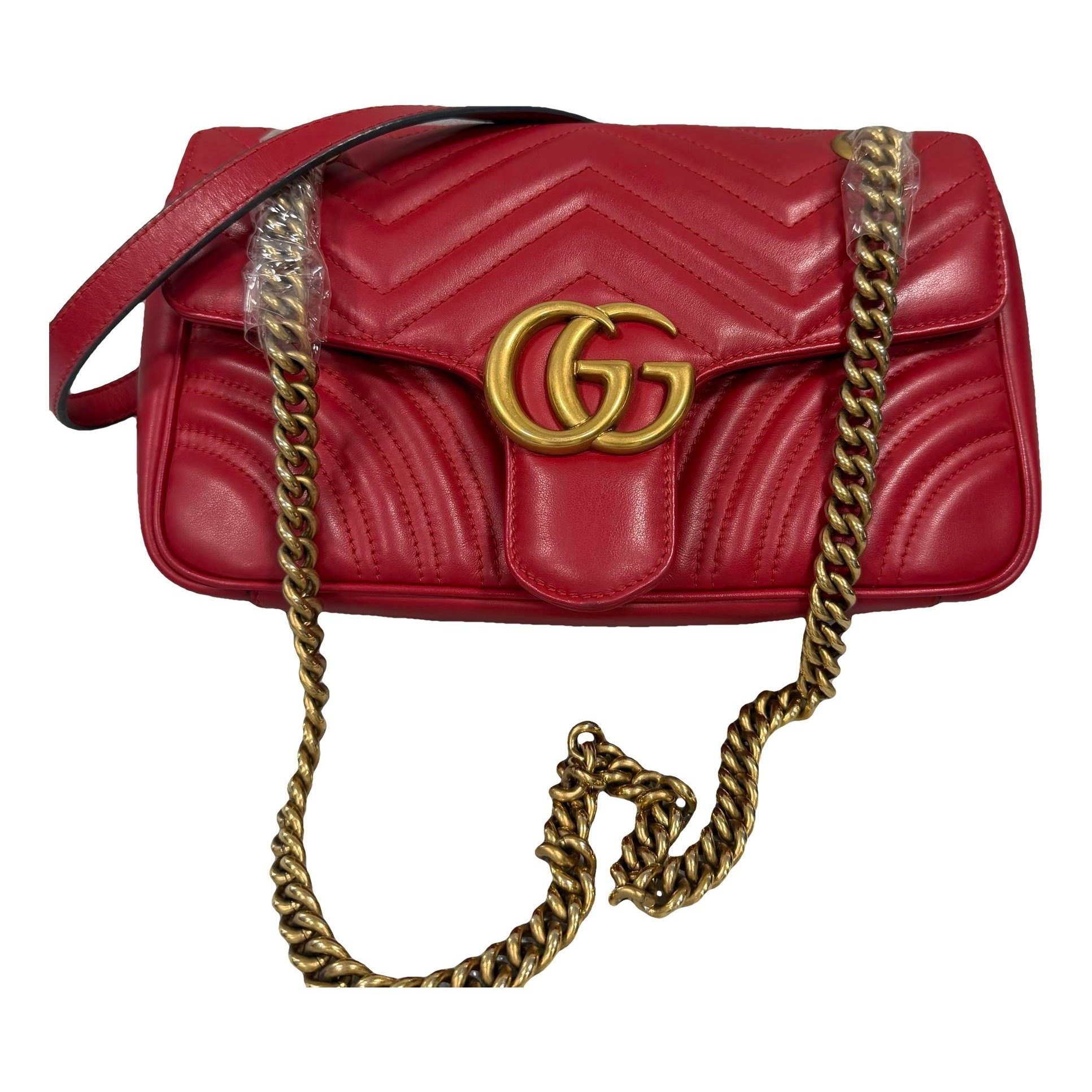 GG Marmont Flap leather handbag