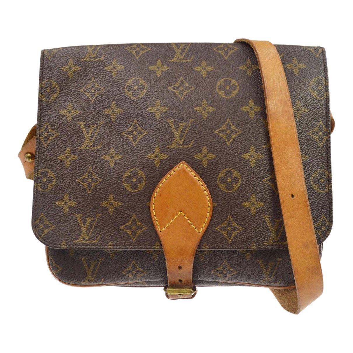 Cartouchière cloth handbag