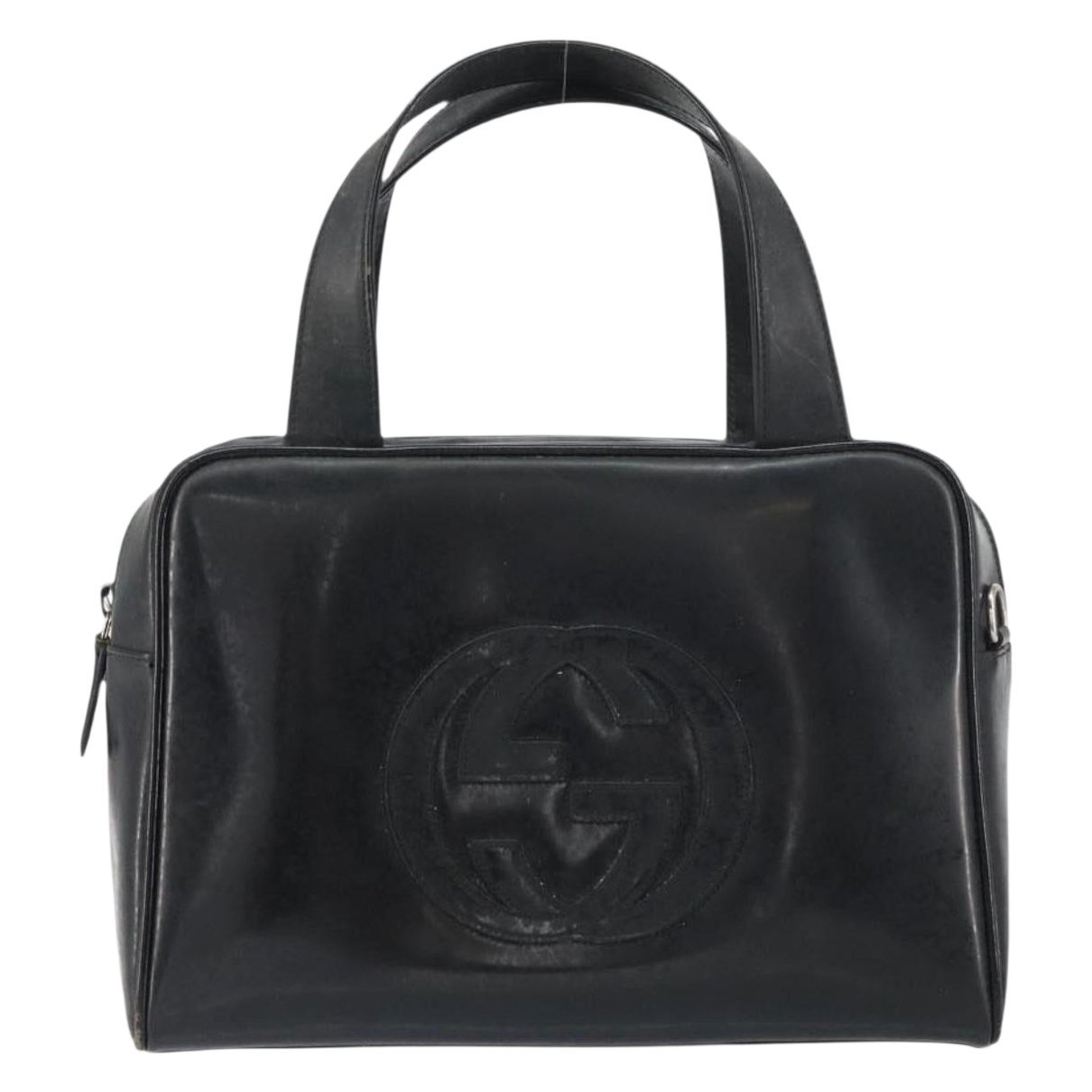 Patent leather handbag