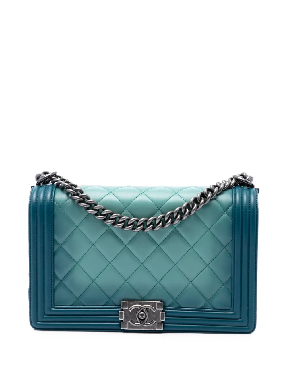 2014 Medium Quilted Calfskin Ombre Boy Flap crossbody bag
