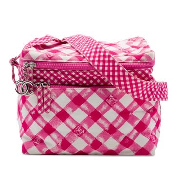 CC Canvas Gingham Lunch Box Shoulder Bag