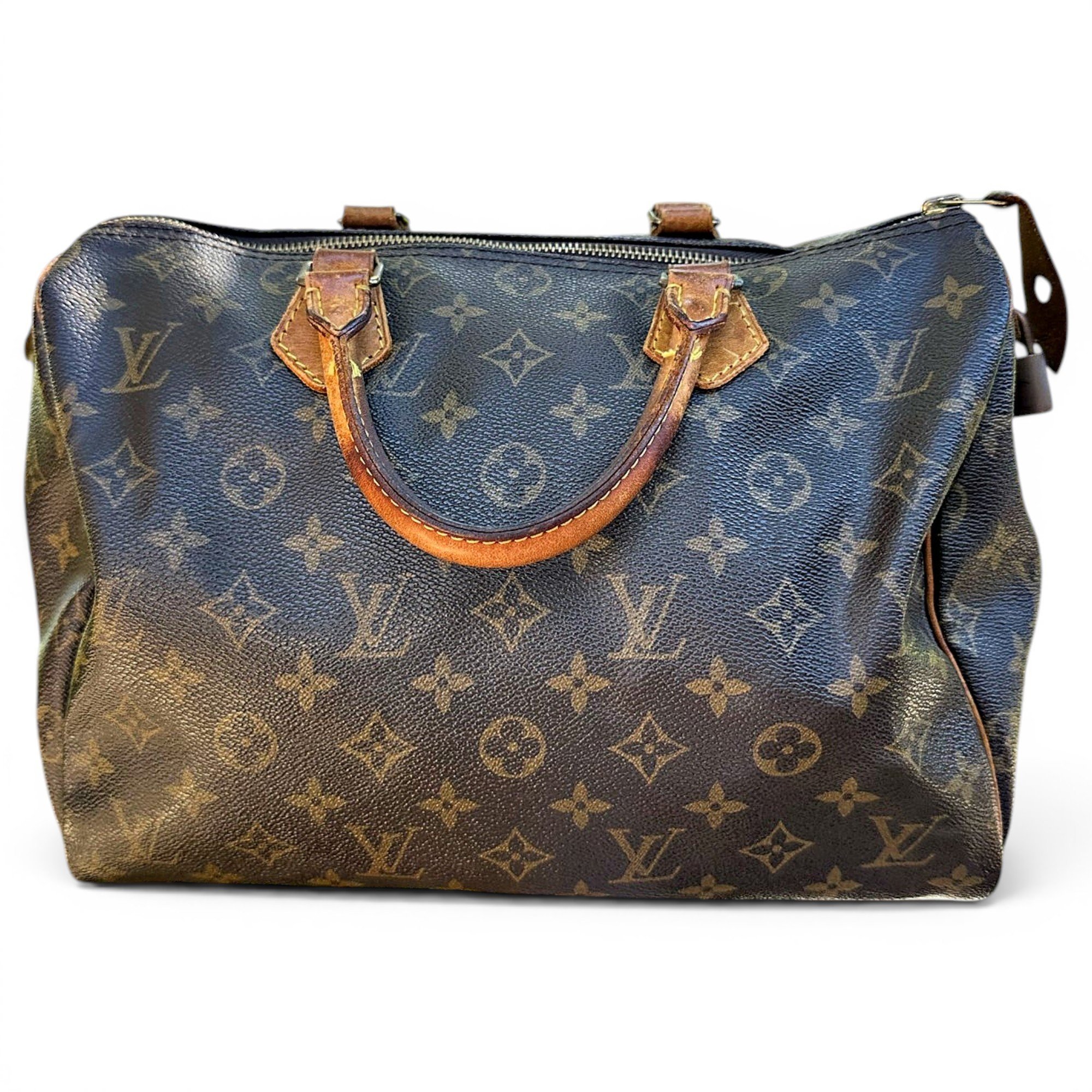 Speedy leather handbag