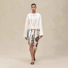 Cashmere embroidered jacket