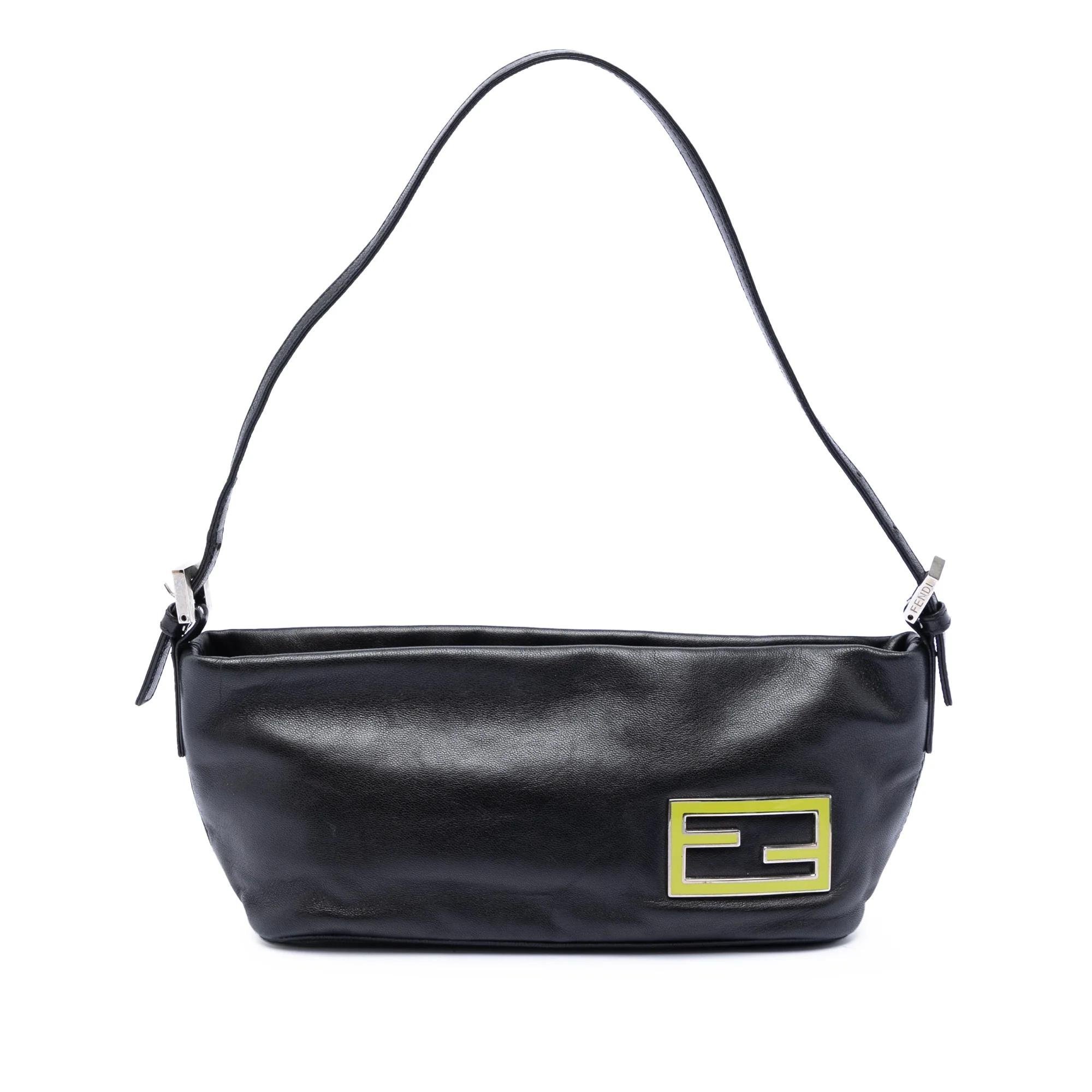 Baguette leather handbag