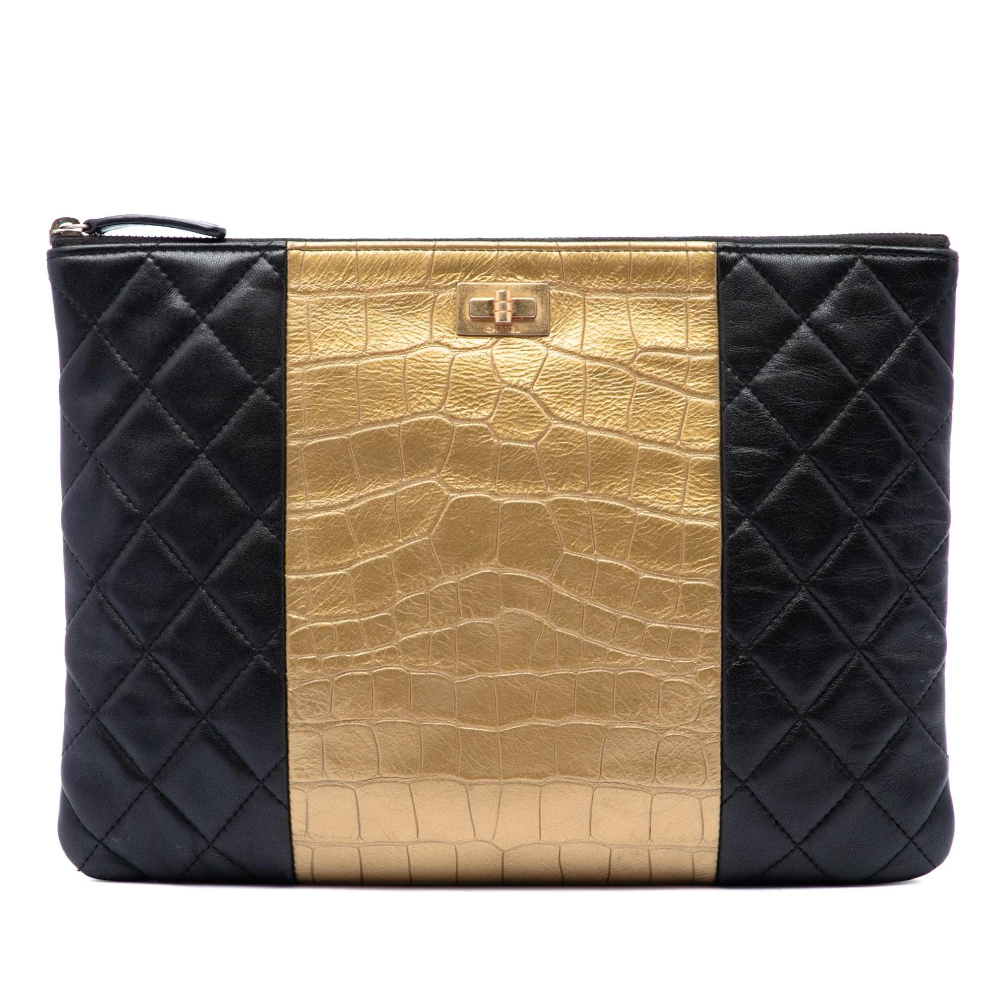 2.55 leather clutch bag