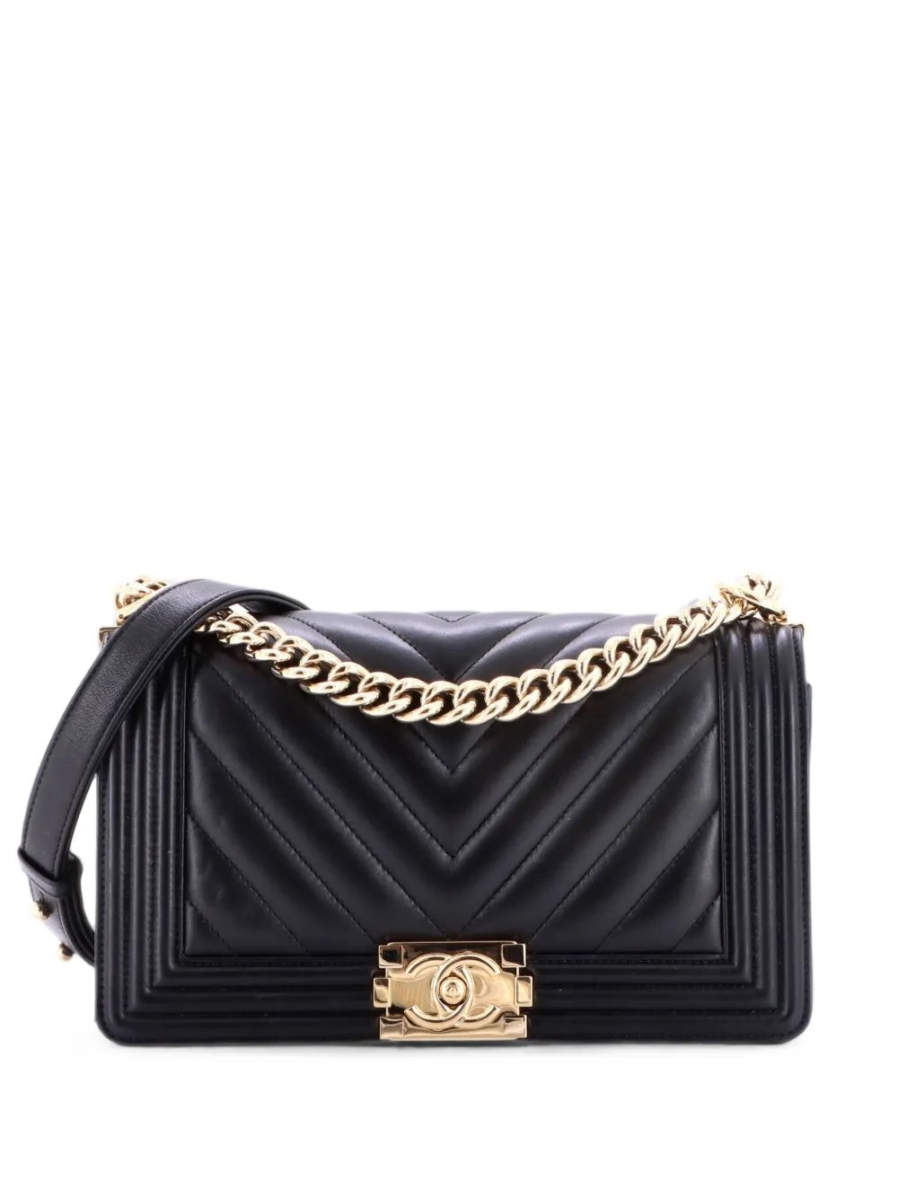 Boy Flap Bag Chevron Lambskin Old Medium shoulder bag