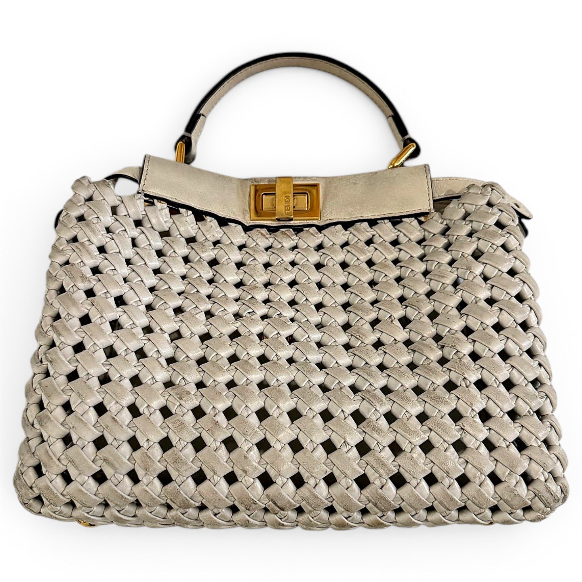 Peekaboo leather handbag