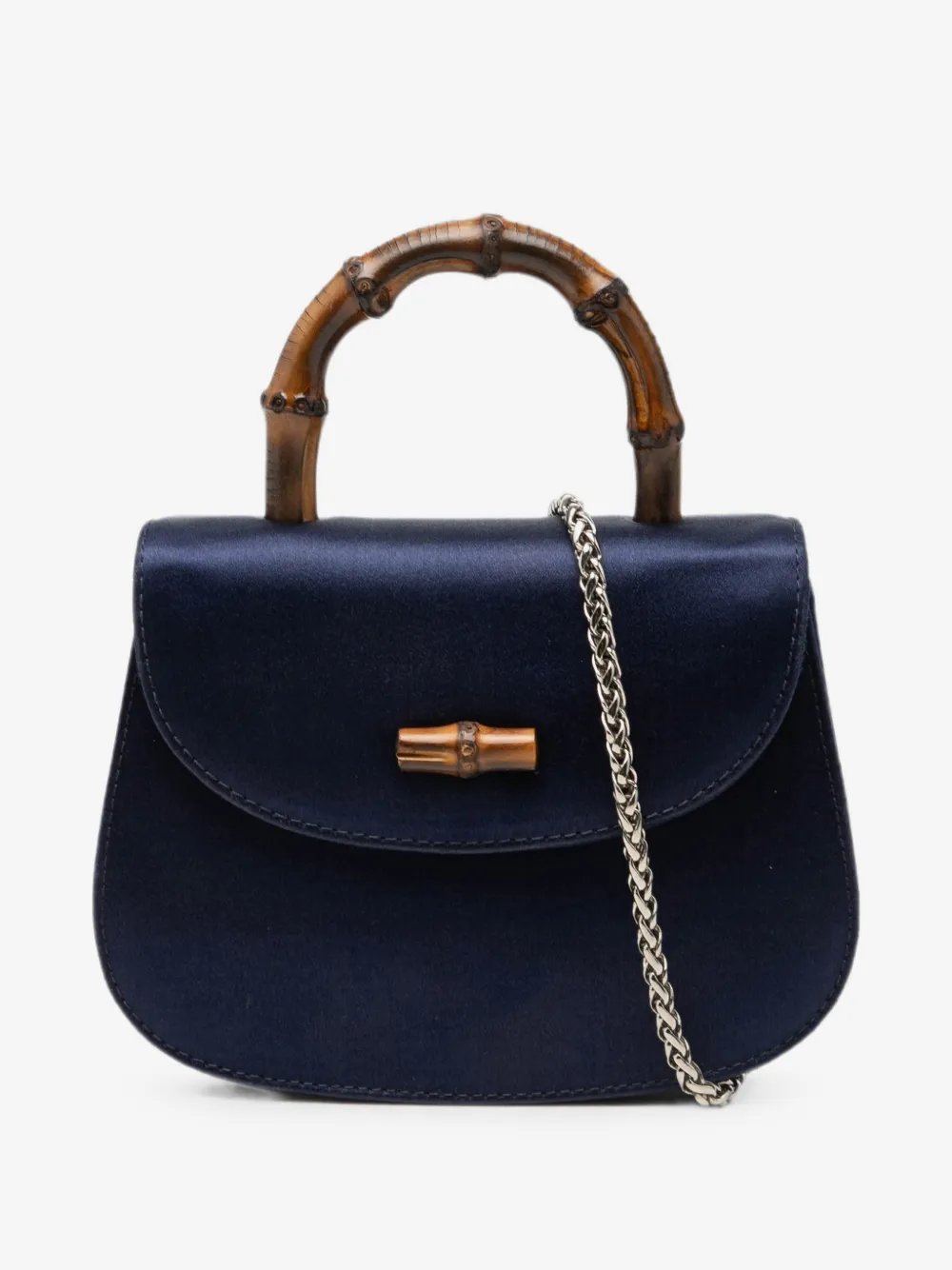 20th Century Mini Satin Bamboo Night satchel