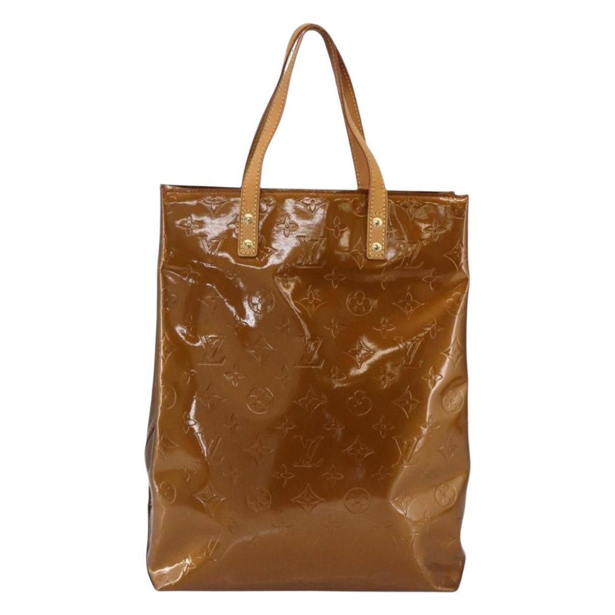 Reade patent leather handbag