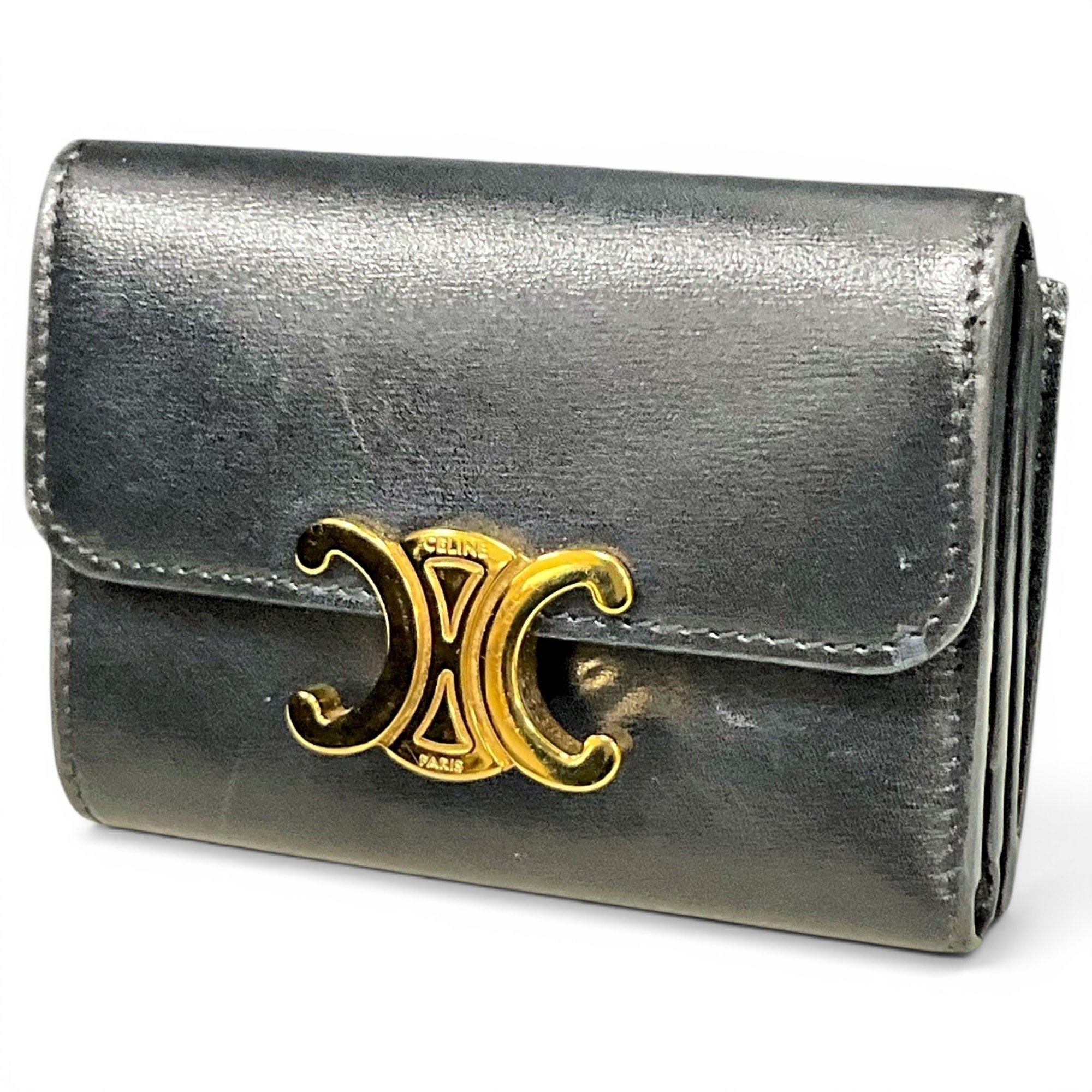 Triomphe leather handbag